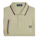 FRED PERRY M3600 Mod Twin Tipped Polo Shirt S/R/N
