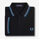 FRED PERRY M3600 Mod Twin Tipped Polo Shirt B/LS/O