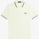 Fred Perry Twin Tipped Polo Shirt in Ecru/Warm Stone/Navy M3600 R71