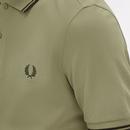 FRED PERRY M3600 Mod Twin Tipped Polo Shirt OM/NG