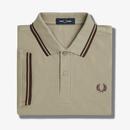 FRED PERRY M3600 Mod Twin Tipped Polo Shirt WG/CB