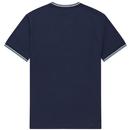FRED PERRY M1588 Twin Tipped T-Shirt - Carbon Blue