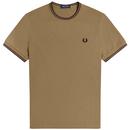 fred perry mens twin tipped t-shirt sage