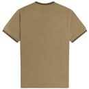 FRED PERRY Twin Tipped Crew Neck T-shirt - Sage