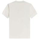 FRED PERRY Retro V-Panel Pique T-Shirt SNOW WHITE