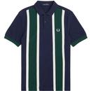 FRED PERRY Vertical Stripe Mod Pique Polo Shirt CB