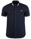 FRED PERRY Twin Tipped Waffle Texture S/S Shirt N