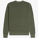 Fred Perry Combed Cotton Waffle Stitch Jumper LWG