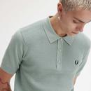 Fred Perry Retro Waffle Stitch Knitted Shirt (SB)