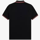 FRED PERRY Women G3600 Retro Twin Tipped Polo B/PP