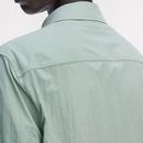 Fred Perry Retro Zip Through Overshirt (Bay Leaf)