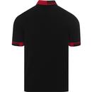 FRED PERRY K8516 Abstract Tipped Knit Polo Shirt B
