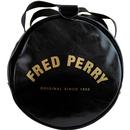 FRED PERRY Retro Classic Barrel Bag - Black/Gold