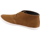 Byron FRED PERRY Mid Suede Desert Boots In Ginger