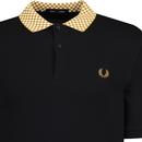 Fred Perry Chequerboard Collar Pique Polo Shirt B