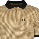 Fred Perry Micro Chequerboard Mod Polo Shirt O/DC