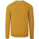 FRED PERRY Men's Mod Knitted Crew Jumper (Gold)