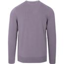 FRED PERRY Mod Crew Neck Jumper (Lavender Ash)