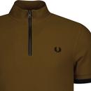FRED PERRY Retro 60s Mod Funnel Neck Cycling Top C