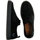 Linden FRED PERRY Retro Mod Suede Shoes - Black