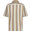 Fred Perry Ombre Stripe Revere Collar S/S Shirt DC