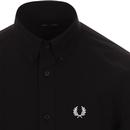 FRED PERRY Mod Button Down Oxford Shirt (Black)