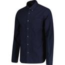Fred Perry Brushed Cotton Oxford Shirt French Navy