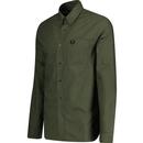 Fred Perry Button Down Oxford Shirt Uniform Green