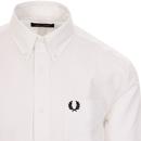 FRED PERRY Mod Button Down Oxford Shirt (White)