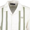 Fred Perry Panelled Linen Blend SS Resort Shirt LE