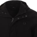 FRED PERRY Retro Mod Fishtail Parka Jacket (Black)