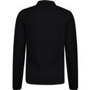 Fred Perry Classic Long Sleeve Knitted Shirt Black