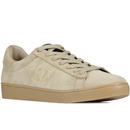 fred perry mens spencer suede trainers warm stone