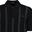 Fred Perry Honeycomb Pique Striped Polo Shirt B