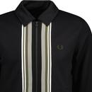 Fred Perry Flat Knit Stripe Insert Track Jacket