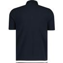Fred Perry Retro Mod Tape Detail Polo Shirt Navy