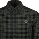 Fred Perry Mod Tartan Button Down Oxford Shirt LWG