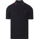 FRED PERRY Mod Tipped Knitted Polo Shirt (DC)