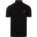 FRED PERRY Retro Textured Button Down Polo Top (B)