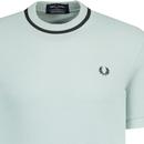 M7 Fred Perry Retro Pique Tipped Crew Neck Tee SB