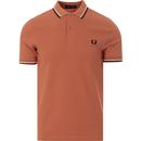 fred perry mens twin tipped pique polo tshirt court clay