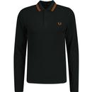FRED PERRY M3636 Long Sleeve Twin Tipped Polo (NG)