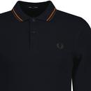M3636 Fred Perry Retro Twin Tipped L/S Shirt Navy