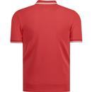 FRED PERRY M3600 Twin Tipped Mod Polo - Washed Red
