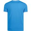 FRED PERRY M1588 Retro Twin Tipped Tee -Kingfisher