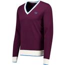 Fred Perry Contrast Tipped V-neck Merino Jumper O
