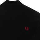 FRED PERRY K8519 Mod Knitted Turtle Neck Tee BLACK