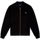 FRED PERRY Bomber Collar Twill Track Jacket (B)