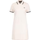 fred perry mens twin tipped polo neck pique dress silky peach