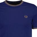 Fred Perry Twin Tipped Mod Crew Neck T-shirt Navy